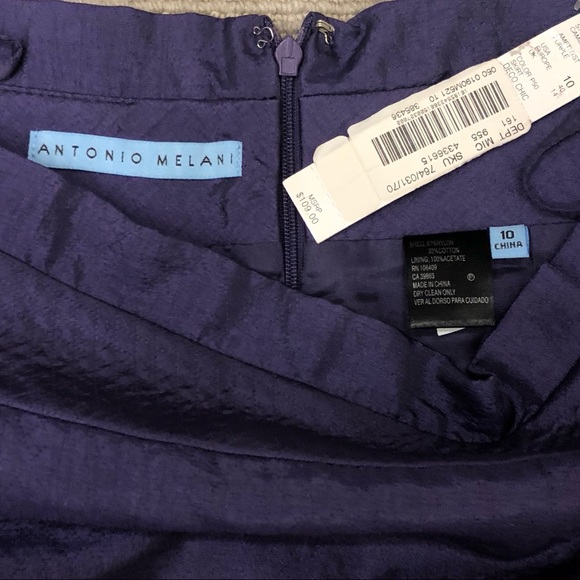 Antonio Melani Purple Skirt w/pockets NWT 💜 Sz 10 - Picture 3 of 4